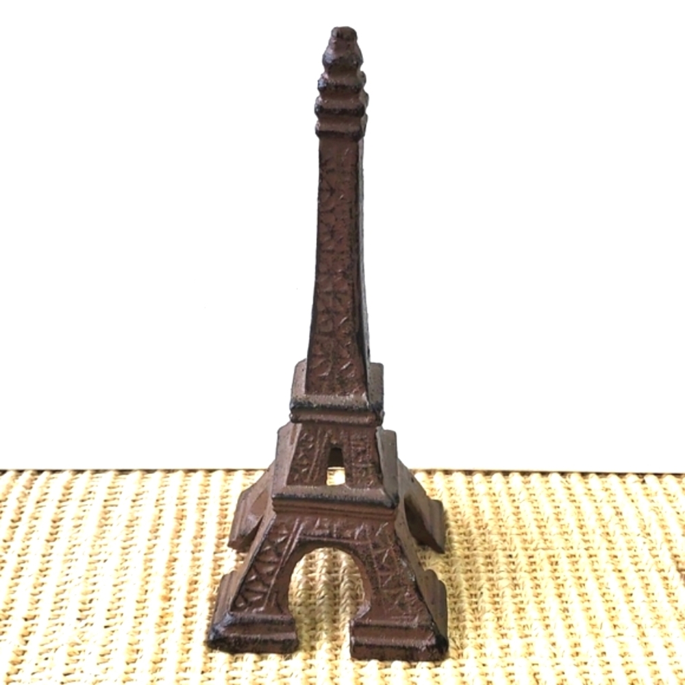 Eiffel Tower Paris Vintage Cast Iron Home Decor Statuette